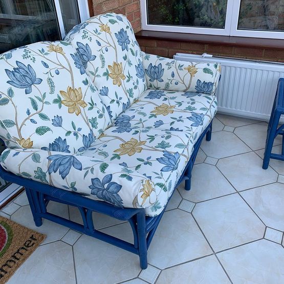 Living room chair recovered